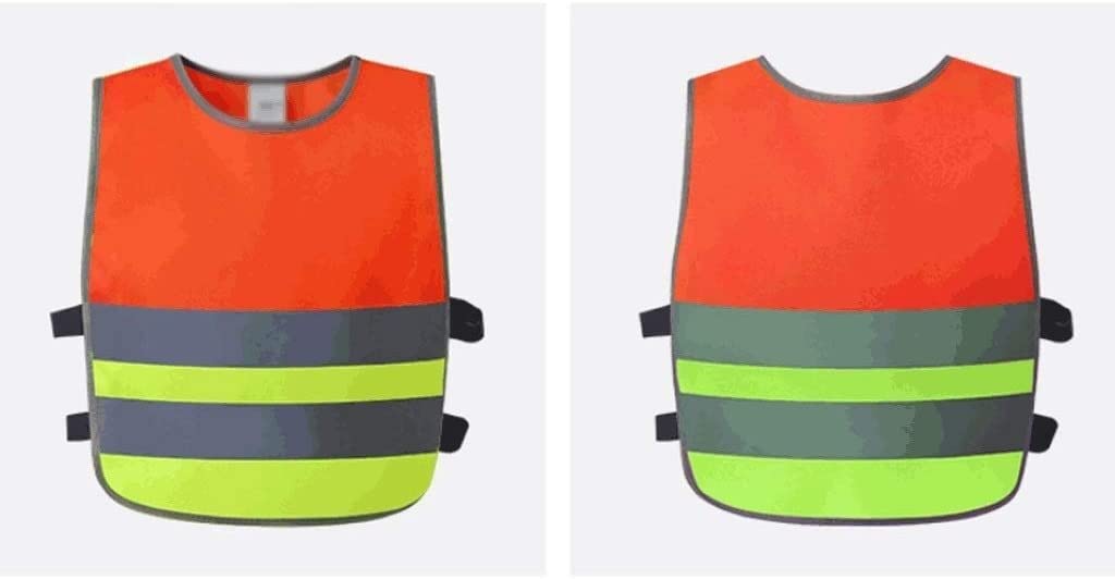 Gilet de Sécurité Veste Gilet réfléchissant, sans danger for les activités des élèves, la sécurité du gilet de trafic extérieur de l'école primaire Plein air Gilet de Sécurité