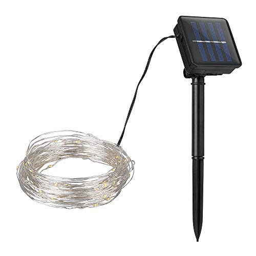 himaly LED Warm Wit Lichtslingers Mains Aangedreven, Knipperlichten voor Slaapkamer Tuin Indoor Outdoor Kerstdecoratie