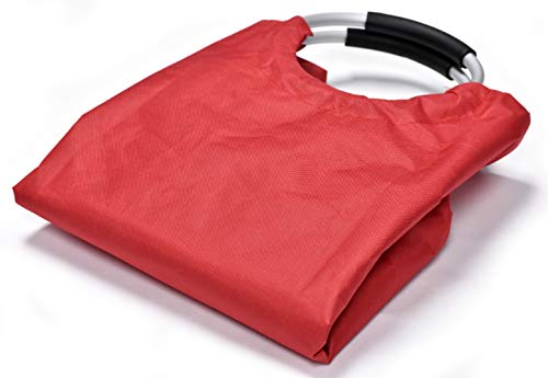 Collapsible Fabric Laundry Hamper - Portable, Foldable Large Capacity Laundry Basket, Durable Comfortable Padded Carry Handles, Self Standing Washing Bin, Folds Easily In Laundry Room Storage. (Red) #TOP3