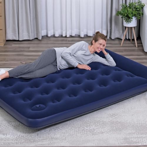 75" x 54" x 11"/1.91m x 1.37m x 28cm Air Mattress Full Built-in Foot Pump