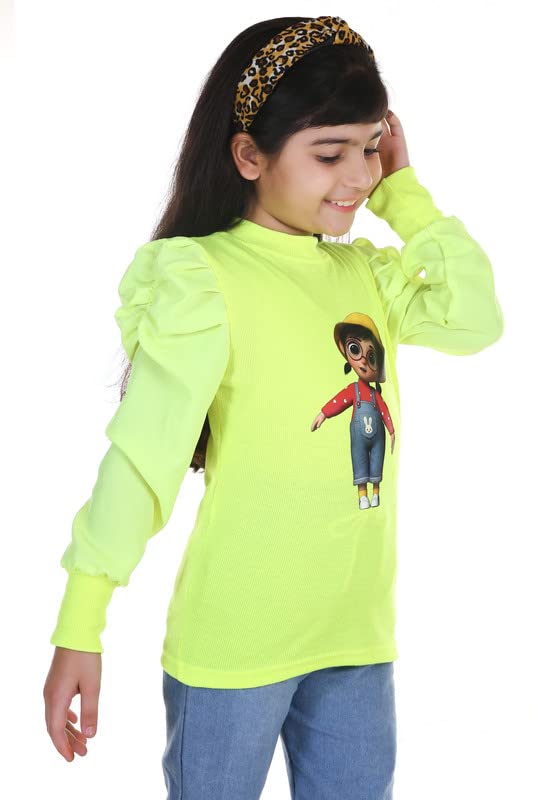 Image of Stylish and Fancy Puff Full Sleeve Tops for Girls Kids