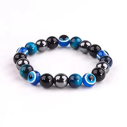 Miniatura 6 de CARPDIM Triple Protection Bracelet Evil Eye bracelet and Black Obsidian evil eye Beads Bracelet for Men Women Healing Bracelets Bring Good Luck
