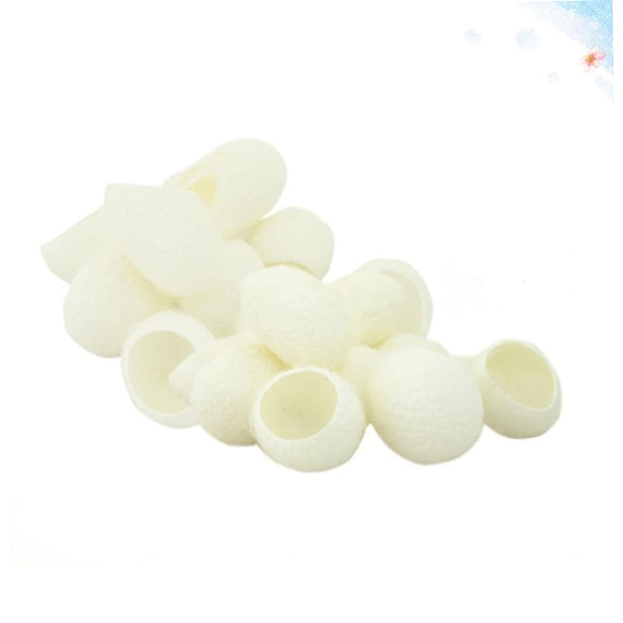FOMIYES 600 Piezas Capullos De Seda Natural Bolas De Limpieza Facial Exfoliante Natural De Gusanos De Seda Capullos De Bolas De Seda Natural De Maquillaje A7 Cosmético