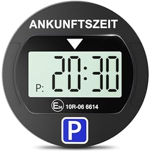 Warmfay JIA-B1007B Elektronische Parkscheibe Schwarz