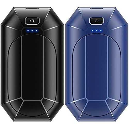 Hand Warmers Rechargeable, Dnaleao 2 Pack 4000mAh Electric Portable Pocket Heater, Heat Therapy Great for Outdoors, Hunting, Golf, Camping, Warm Gifts