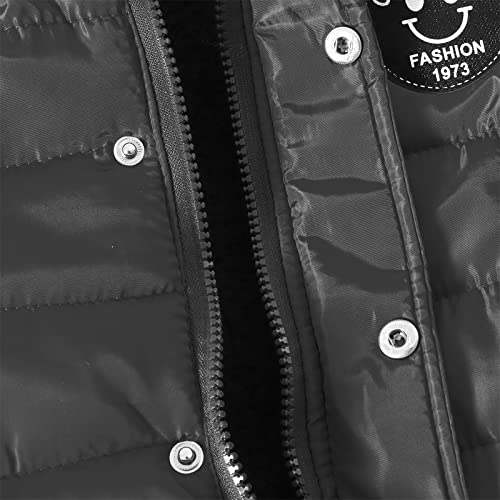 Modntoga Toddler Baby Boys Autumn Winter Down Jacket Coat Warm Padded Thick Outerwear Clothes Snowsuit Fleece (Black, 2Xl(3-4 Years) #TOP3