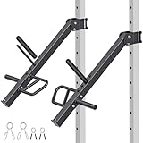 SELEWARE Upgraded Heavy Duty Adjustable Lever Arms for 3x3 Power Racks with 5/8