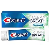 Crest Toothpaste Clean Breath Spearmint 4.6oz – Neutralizes Bad Breath, Antibacterial Protection, Fights Cavities, Freshens Breath, Gently Whitens
