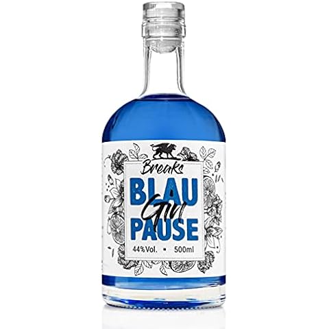 Breaks BLAU PAUSE Gin I Einzigartiger blauer Gin mit Lavendel & frischen Zitronen I Geschmack Cover