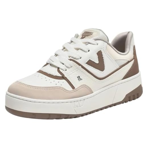 Tenis Via Marte Casual Ref 042-023-19 Bege/branco/marrom Claro/branco Off 039