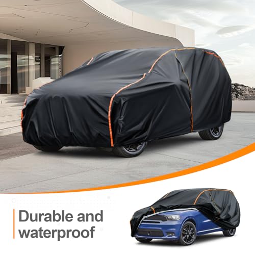 LJKryptovolaris Car Cover Compatible with Jeep Grand Cherokee,Waterproof All-Weather Protection,Spunlace Cotton PEVA Cover with Zipper Door by LJKryptovolaris - Used condition - Image 7