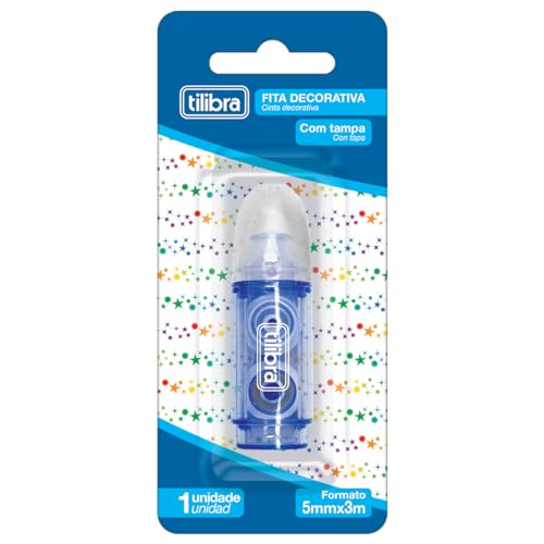 Tilibra - Fita Decorativa 5MMX3M, Estampas Sortidas