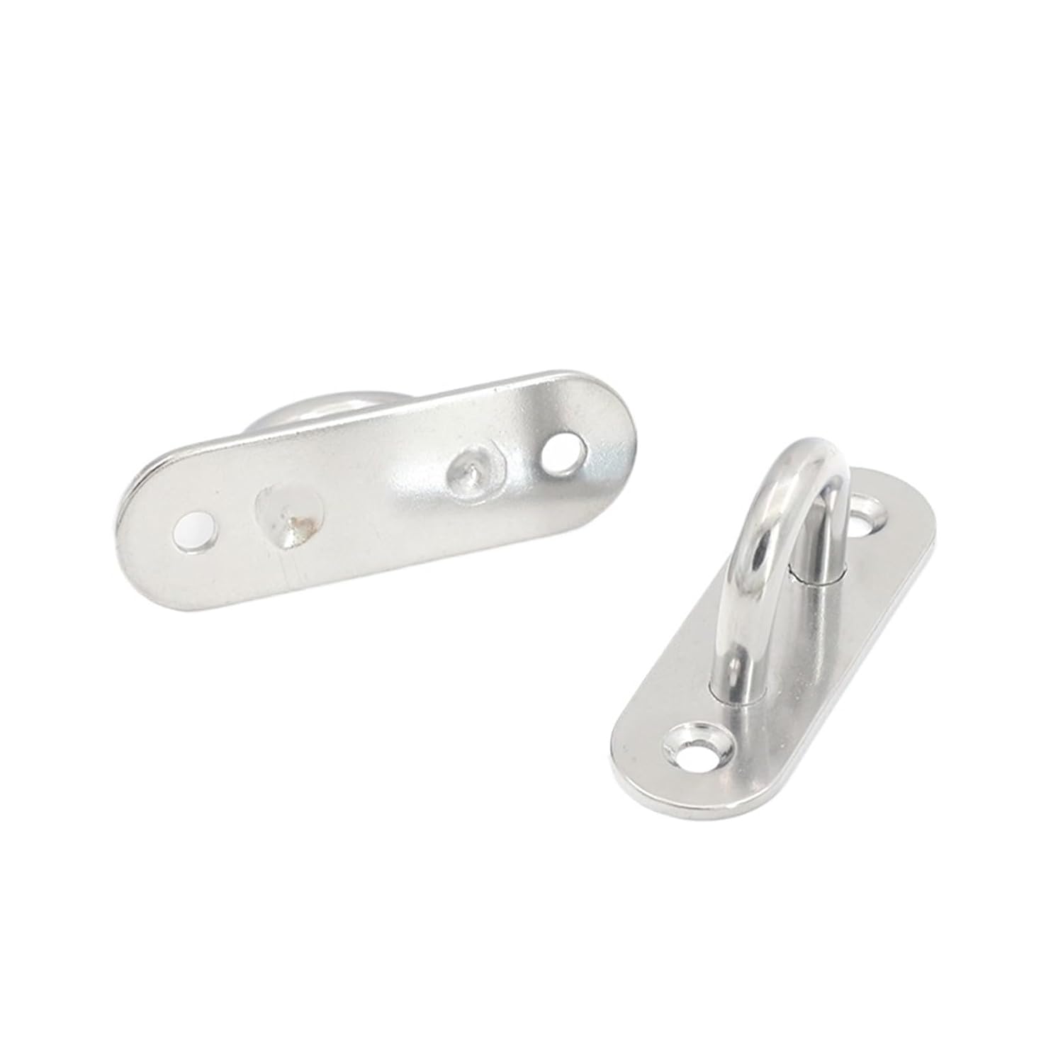 1pcs Staple Ring Wall Hook Heavy Duty Fixed Pad Eye Plate Deck Door Buckle U-Shaped Ceiling Mount Hanger(Oval,12mm)
