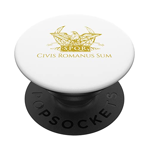 Cita Latina Cicero - Civis Romanus Sum - Antigua Roma SPQR PopSockets PopGrip Intercambiable