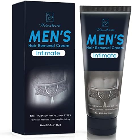 Intimate/Private Hair Removal Cream For Men, - For Unwanted Male Hair In Intimate/Private Area, Effective & Painless Depilatory Cream, Suitable For All Skin Types