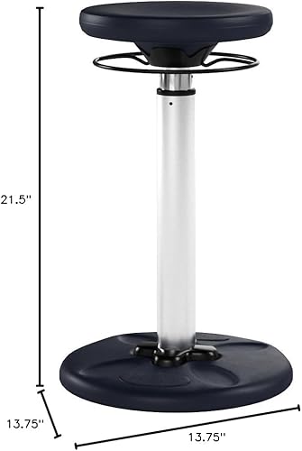 Miniatura 70 de Kore - Silla de altura ajustable, asiento activo para niños, adolescentes: Mejor que una pelota de equilibrio, asientos flexibles para aula. Negro