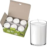 カメヤマ 菜 24時間ボーティブ 6個入 ローソク 植物原料配合 においとススが少ない