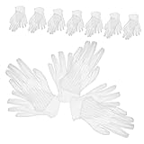 VILLCASE 10 Paar Antistatische Staubfreie Handschuhe Aus Staubfreiem Stoff Langlebige Etikette Und Schmuckinspektionshandschuhe Feuchtigkeitsspendend Für Service Und Kunstbedarf