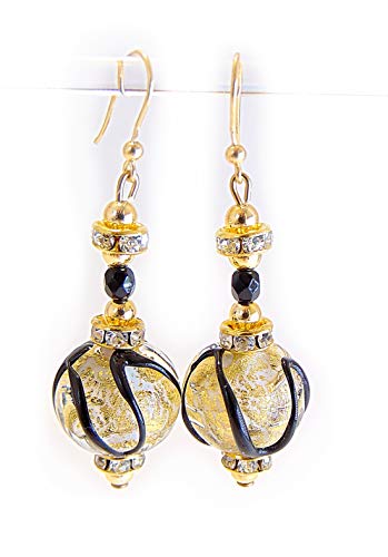 Boucles d'oreilles en verre de Murano collection Aida pour illuminer vos soirées