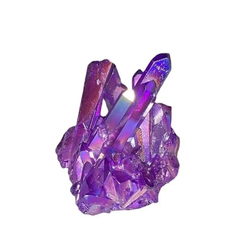 Amas de cristaux aura violette 180-200g - Grappe de quartz naturel authentique