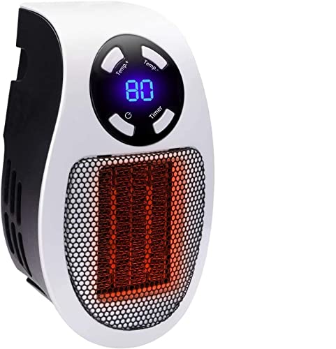 CHANONE 350W Raumheizung, programmierbare Wandsteckdose, wie im Fernsehen zu sehen, mit einstellbarem Thermostat und Timer und LED-Anzeige für Büro-Schlafsäle Cover