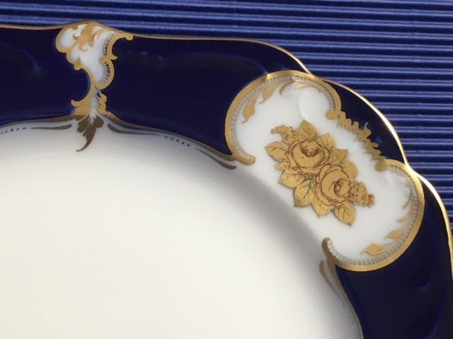 Amazon.co.jp: 大倉陶園 瑠璃金彩 ケーキ皿 「金バラ」 グッズ