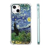 AOSSXIN Van Gogh Paintings Case for iPhone 13,Van Gogh Artworks Collage,Trendy Cool Shockproof TPU Bumper Case for iPhone 13