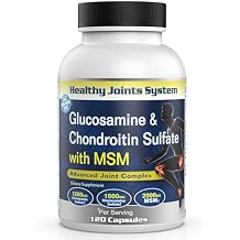 Glucosamine Chondroitin MSM Supplement for Joint & Bone Health - 120 Capsules | Joint Support & Discomfort Relief for Back, Knees, Hands