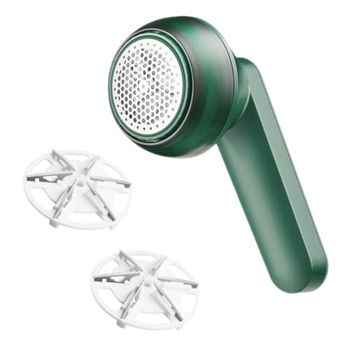 NOLITOY Quitapelusas Eléctrico Recargable USB Pequeño para Ropa 2 Cuchillas de Repuesto Afeitadora Portátil para Suéteres y Uso Doméstico Viaje Color Verde NOLITOY Quitapelusas Eléctrico Recargable USB Pequeño para Ropa 2 Cuchillas de Repuesto Afeitadora Portátil para Suéteres y Uso Doméstico Viaje Color Verde