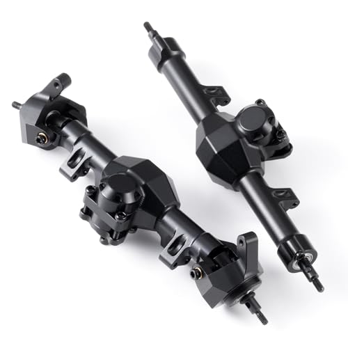 Benedict Harry 1/24th Alloy Front & Rear Axles for 1/24 SCX24 C10 JLU Gladiator Bronco Deadbolt RC Crawler Car (Front & Rear Axles)