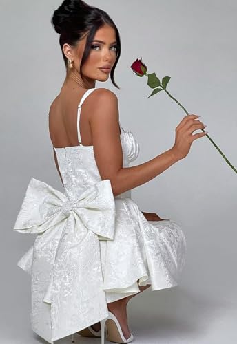 Short Satin Homecoming Dresses with Bows Applique Corset Prom Dress Mini HOCO Party Cocktail Gowns for Teens3