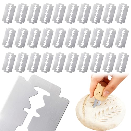 30-Pack Ultra-Sharp Stainless Steel Bread Lame Blades