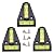 4Pcs/Set RV T Level Bubble Levels Cross Check Bubble Two ways Multipurpose Spirit T-type Level for RVs Tripods Machines Furniture Trailers Adjusting Angle Level Horizontal Measuring Layout Tool