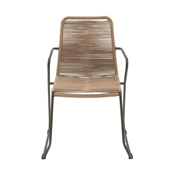 OUTLIV. Maranello Stapelsessel Stahl Rope Anthrazit Taupe