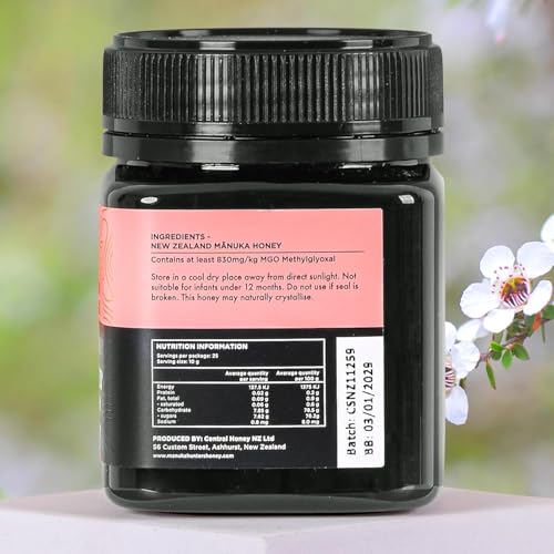 Image of Manuka Honey UMF 20+ /MGO 830+ Certified, Raw Manuka Honey New Zealand - 250g