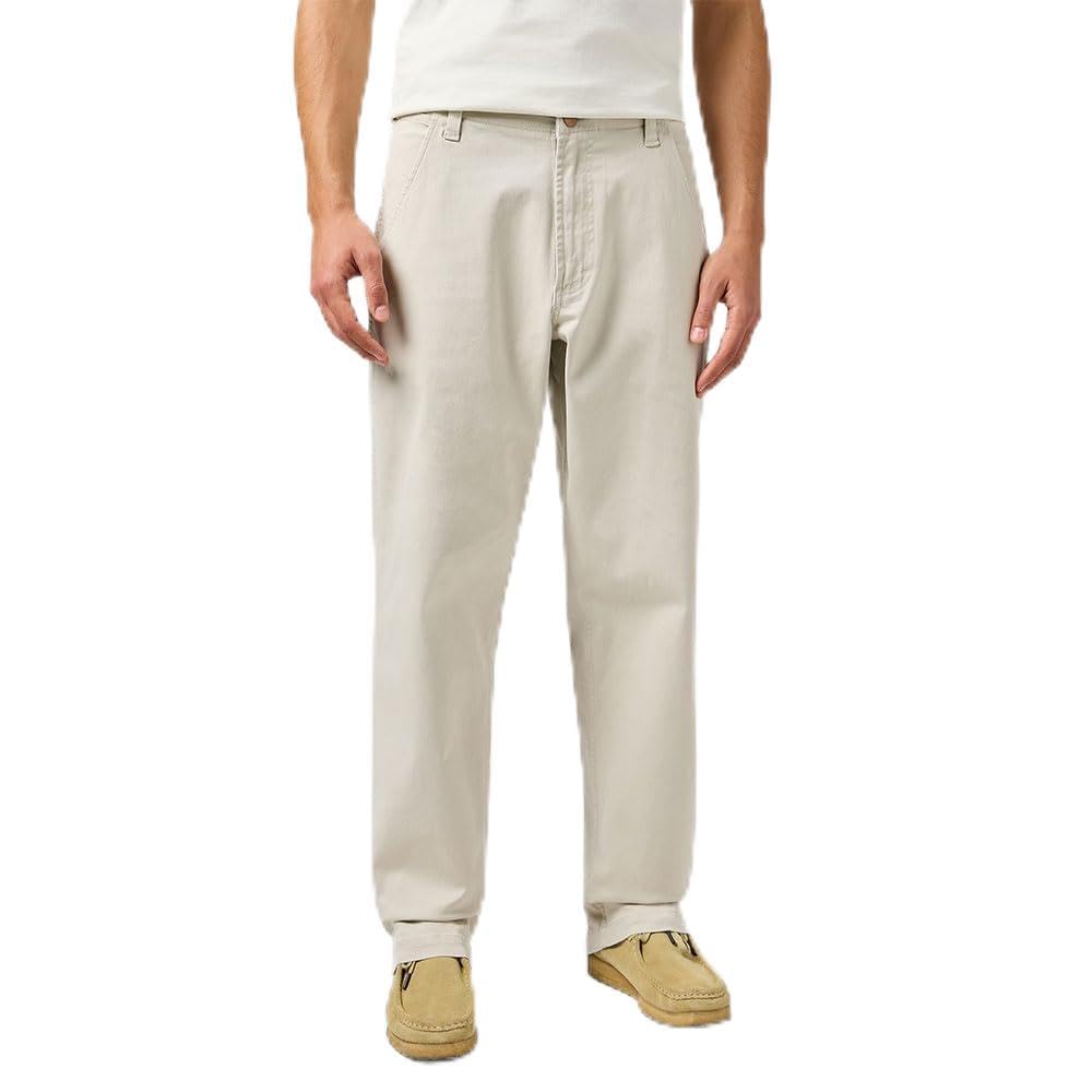 Wrangler Men's Cj Rel Chino Pants, Pelican, 32 W/32 L