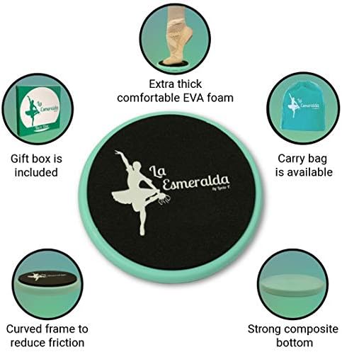Ballet turning disc for dancers ice skaters, gymnasts etc Helps improve turns, balance, spotting - Image 3