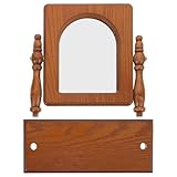 Elegante stile francese: specchio da tavolo, impreziosito da elementi di design francese, questo specchio aggiunge un tocco sofisticato e artistico alla tua camera da letto, creando un'atmosfera lussuosa e invitante, specchio da barba da tavolo, specchio da trucco da tavolo