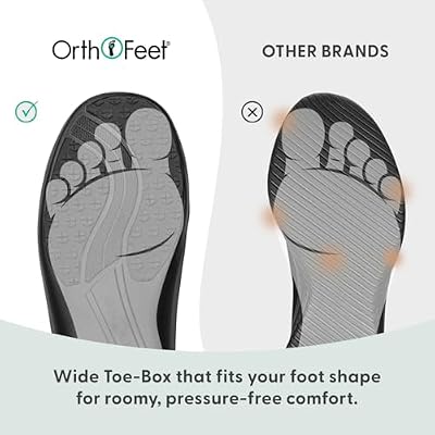 Orthofeet Women's Orthopedic Heidi Adjustable Slip Resistant Leather Boot, Navy, Size 7