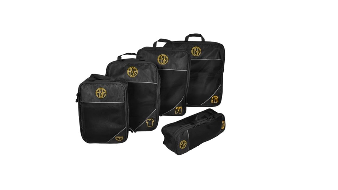 AS Roma ORGANIZER VALIGIA 5 PEZZI - black
