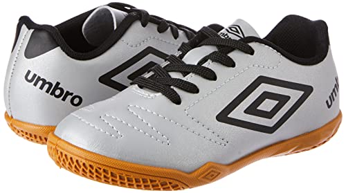 Chuteira Umbro Class Jr, Criança-Unissex, Prata/Preto, 32