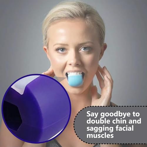 Kiefer Trainer,6 Stück Jawline Trainer,Jawline,Kiefertrainer, Kieferretter,Jaw Trainer,Doppelkinn Trainer Ball, Jawline Face Exercise Ball,Effektiver Doppelkinn-Entferner,Für Frauen Und Männer