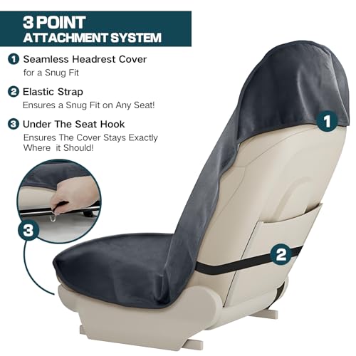 Waterproof Car Seat Protector for Chevy Tahoe, GMC Yukon, Cadillac Escalade, Suburban,Sweat-Absorbent Non-Slip Universal Seat Cover for Running, Gym, Swimming,Machine Washable for Cars, Trucks, SUVs