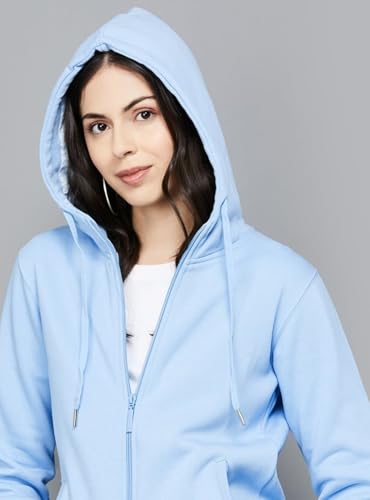 Image of ADBUCKS Women's Cotton Winter Jacket Sweatshirts Casual Drawstring Clothes Zip Up Hoodie With Front Pocket Ii Womens Hoodies Ii Womens Jacket Ii Winter Sweater Hoodie For Women & Girls