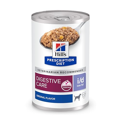 Hill's Prescription Diet i/d Low Fat Digestive Care Wet Dog Food, Chicken, 13 oz. Cans, 12-Pack