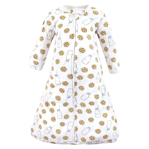 Image of Hudson Baby Unisex Baby Cotton Wearable Sleeping Bag, Sack, Blanket, Mint Milk Cookies Long Sleeve, 18-24 Months