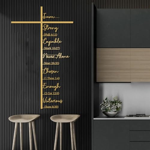 vinwipe Metal Cross Wall Decor, Crosses and Bible Verse Metal