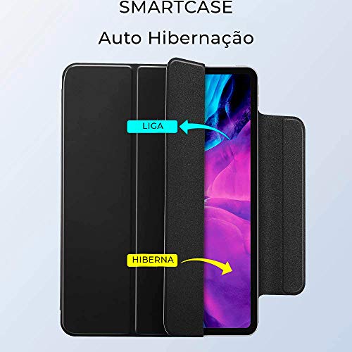 Capa iPad Pro 12.9″ 4a Geração WB - Magnética Ultra Slim Com Alça Preta