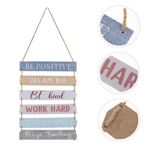 Placa inspiradora y creativa SECFOU letrero de madera interior 6