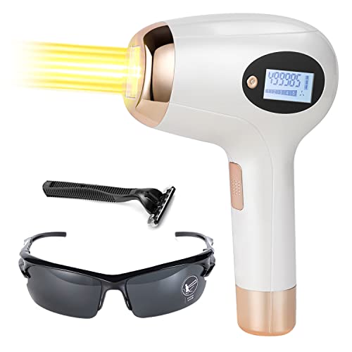 IPL Haarentfernung/Dauerhafte Sichtbare Schmerzlose Haarentfernungsgerät Laser 500000 Lichtimpulse, inkl Ganzkörperepilierer Beine, Achseln, Bikinizone, für Männer Und Frauen Cover